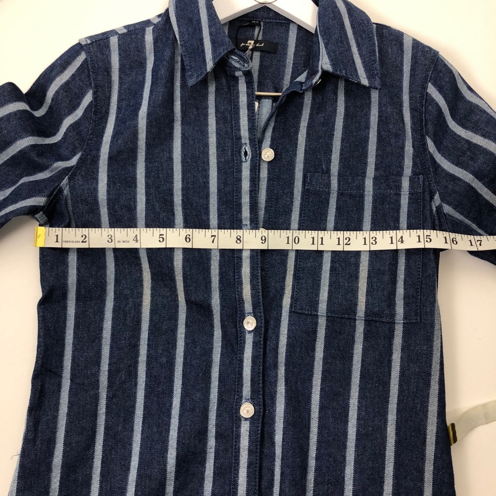 NWT 7 for all mankind strip denim dress - Picture 5 of 8
